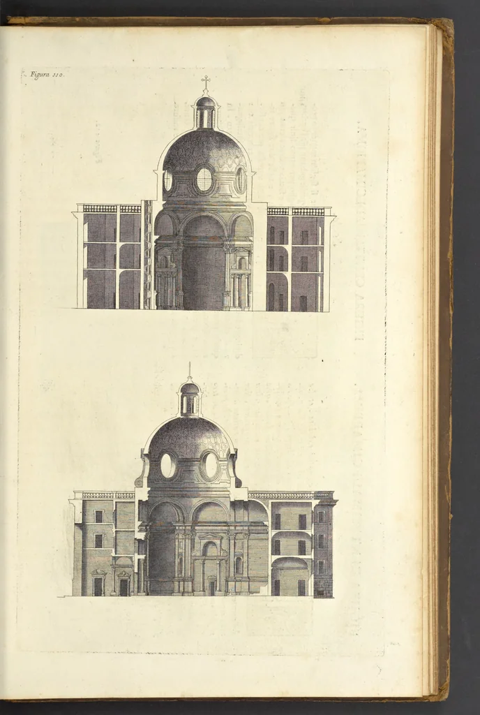 An illustration from Perspectiva pictorum et architectorum, 1693, leaf 448