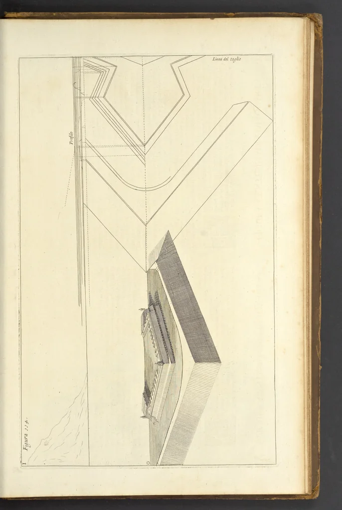 An illustration from Perspectiva pictorum et architectorum, 1693, leaf 454