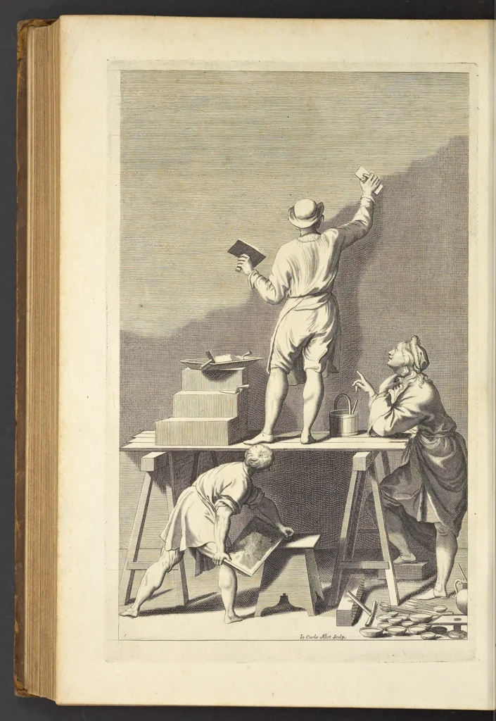 An illustration from Perspectiva pictorum et architectorum, 1693, leaf 465