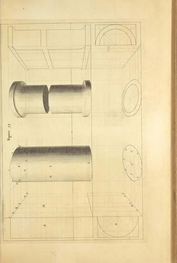 An illustration from Perspectiva pictorum et architectorum, 1693, leaf 48