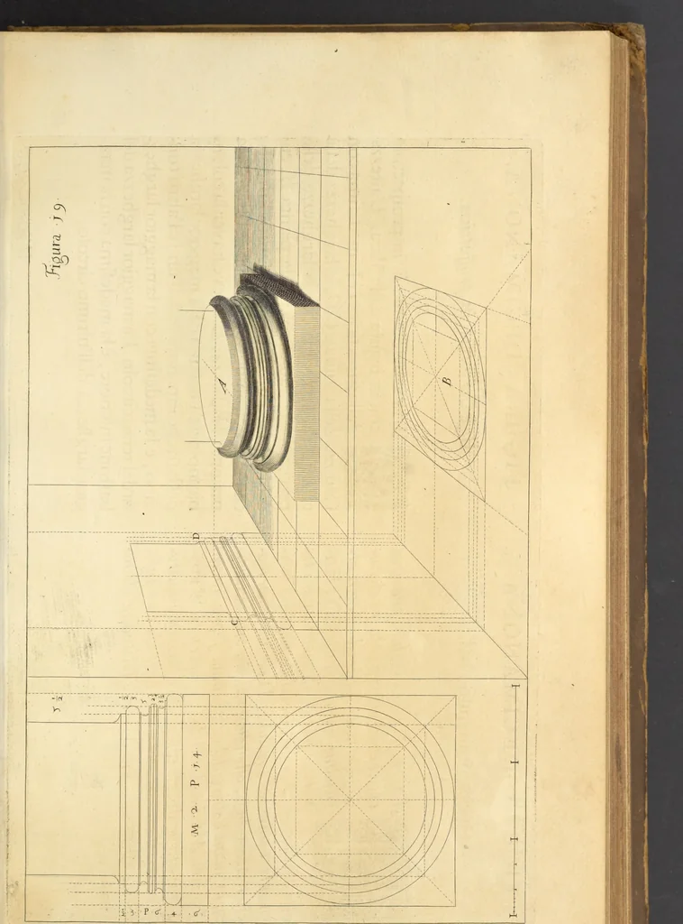 An illustration from Perspectiva pictorum et architectorum, 1693, leaf 56