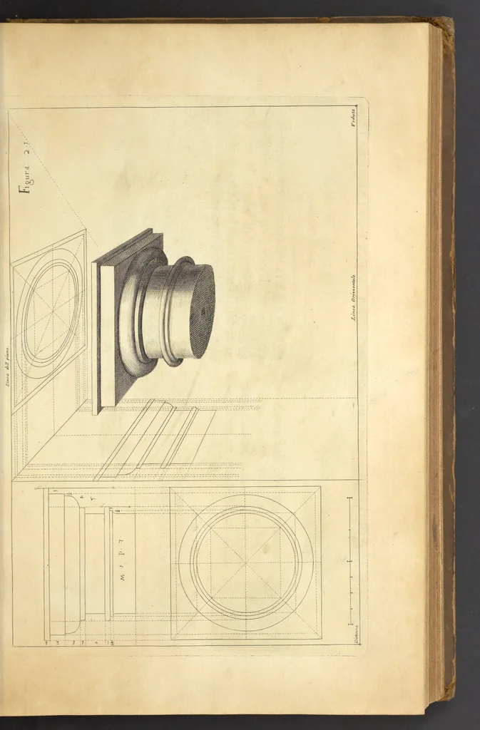 An illustration from Perspectiva pictorum et architectorum, 1693, leaf 60