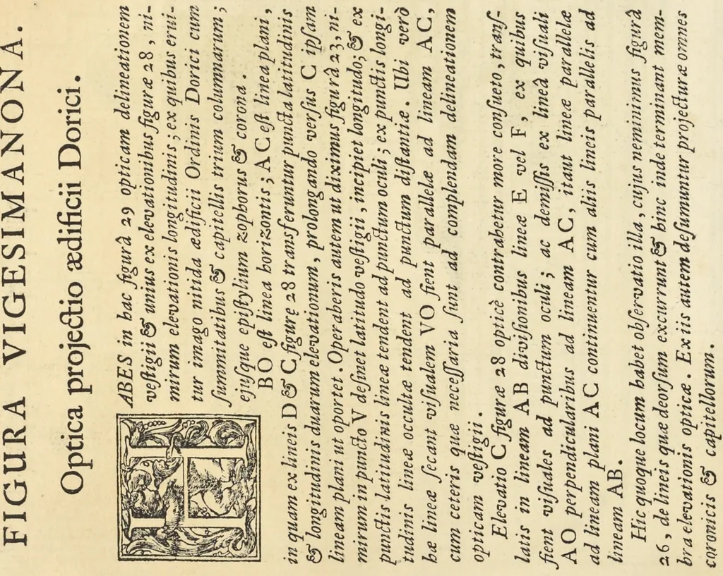 An illustration from Perspectiva pictorum et architectorum, 1693, leaf 75