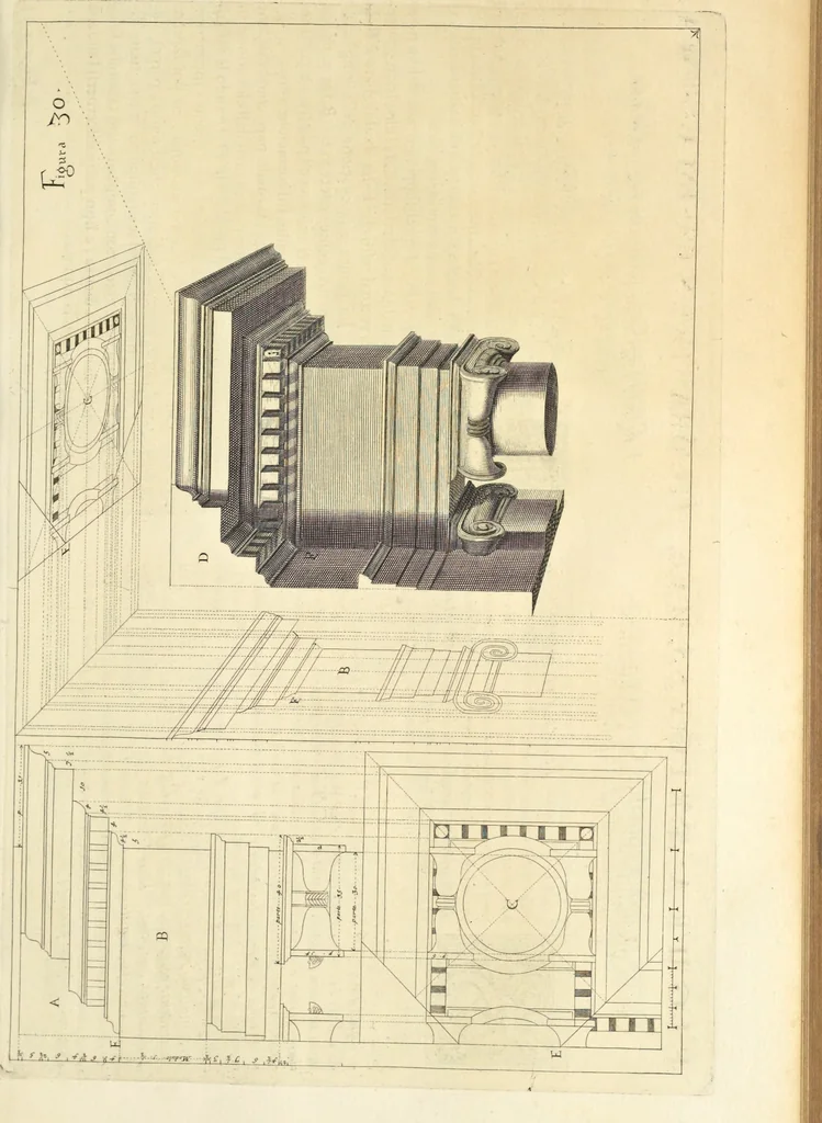 An illustration from Perspectiva pictorum et architectorum, 1693, leaf 78