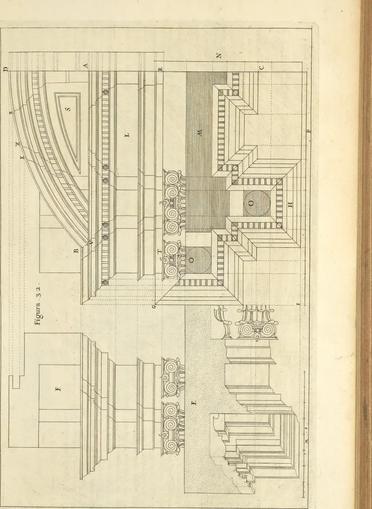 An illustration from Perspectiva pictorum et architectorum, 1693, leaf 82