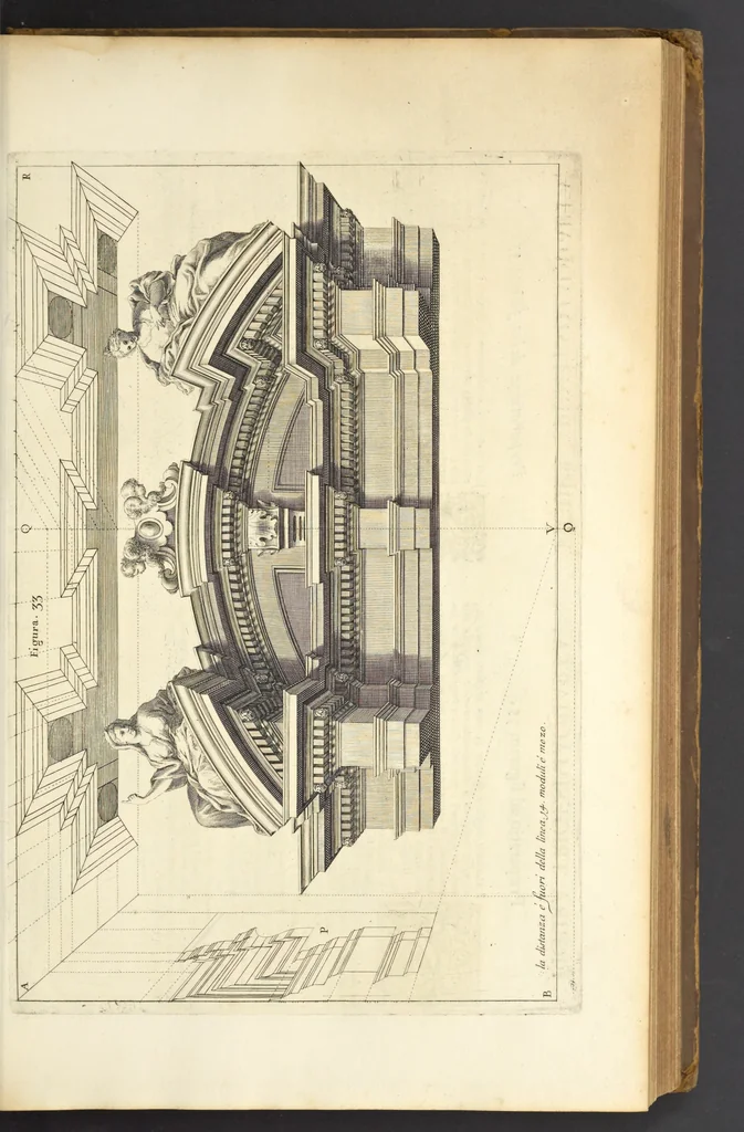 An illustration from Perspectiva pictorum et architectorum, 1693, leaf 84