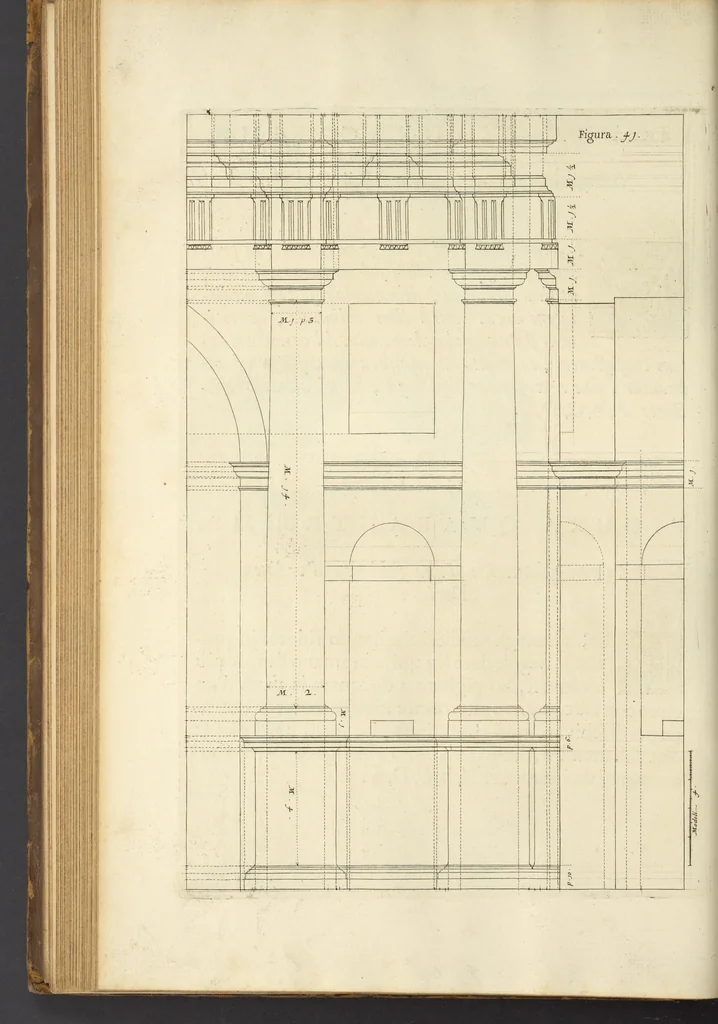 An illustration from Perspectiva pictorum et architectorum, 1693, leaf 99