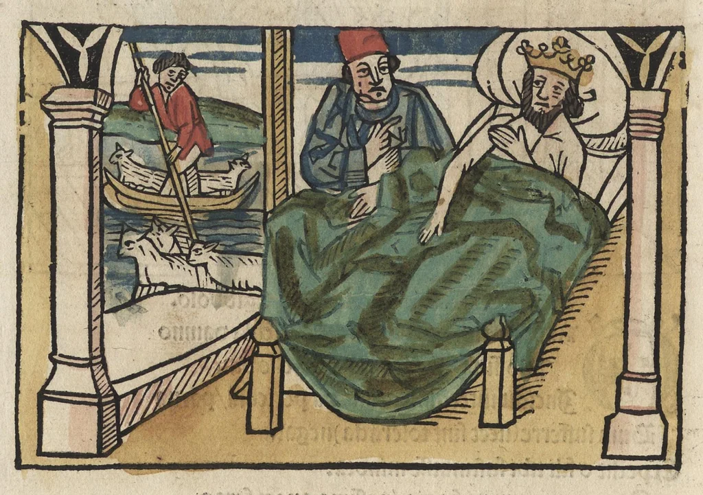 An illustration from Esopi appologi siue mythologi cum quibusdam carminum et fabularum additionibus, 1501, leaf 235