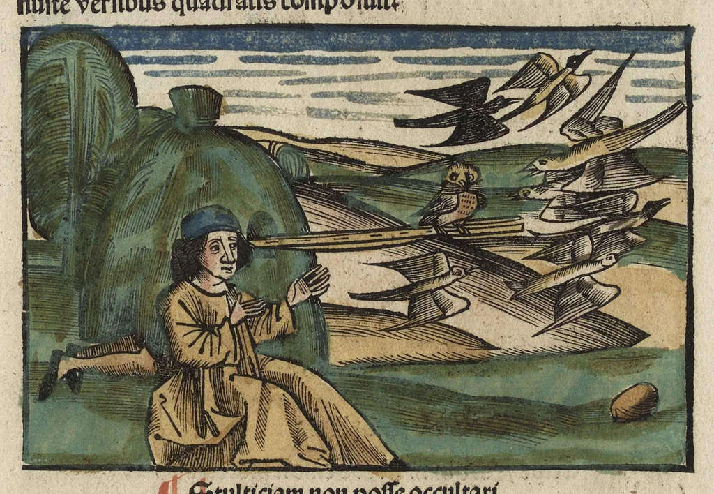 An illustration from Esopi appologi siue mythologi cum quibusdam carminum et fabularum additionibus, 1501, leaf 278