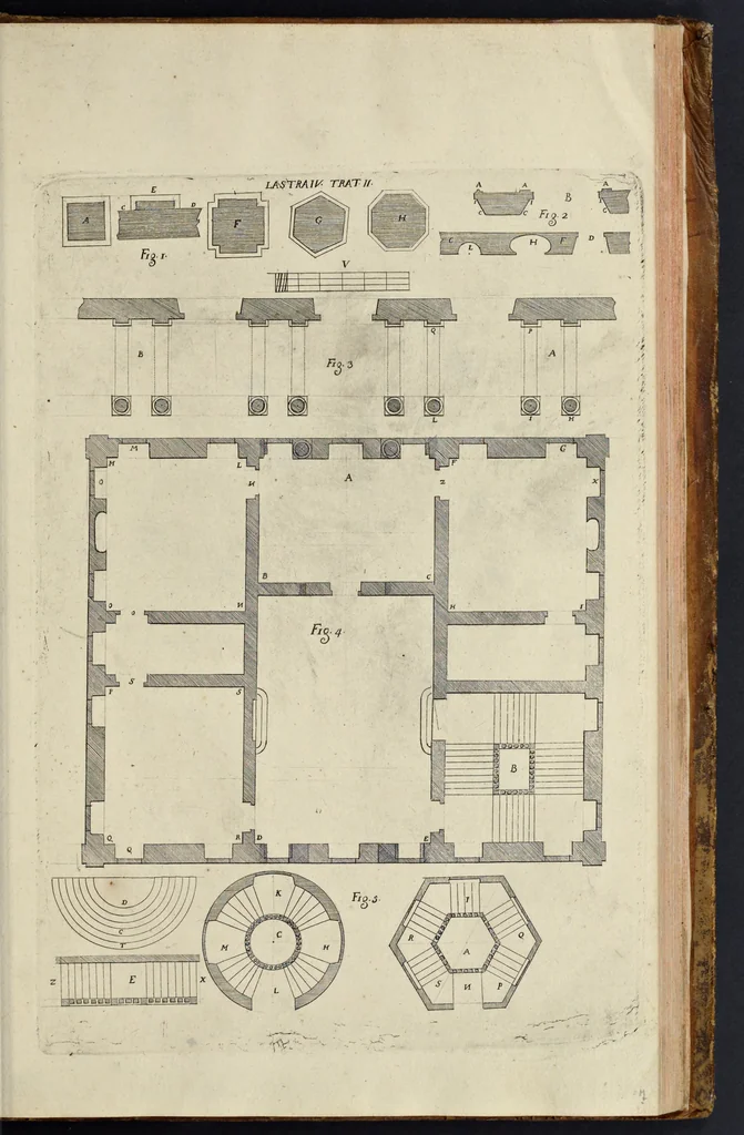 An illustration from Architettura civile : opera postuma, 1737, leaf 328