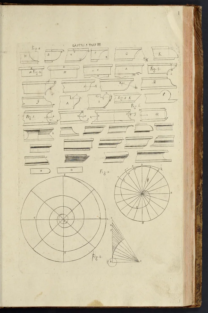 An illustration from Architettura civile : opera postuma, 1737, leaf 332