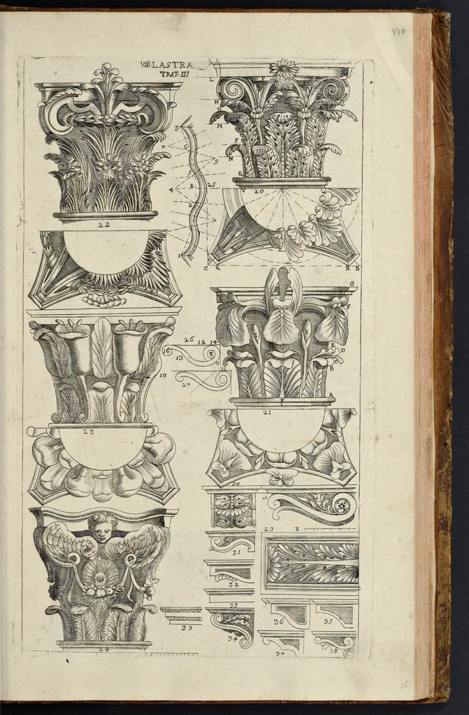 An illustration from Architettura civile : opera postuma, 1737, leaf 346