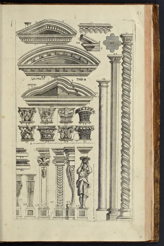 An illustration from Architettura civile : opera postuma, 1737, leaf 352