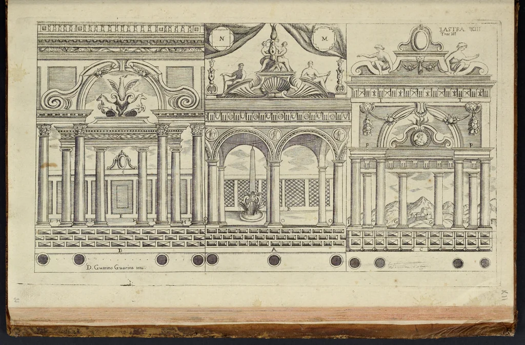 An illustration from Architettura civile : opera postuma, 1737, leaf 354