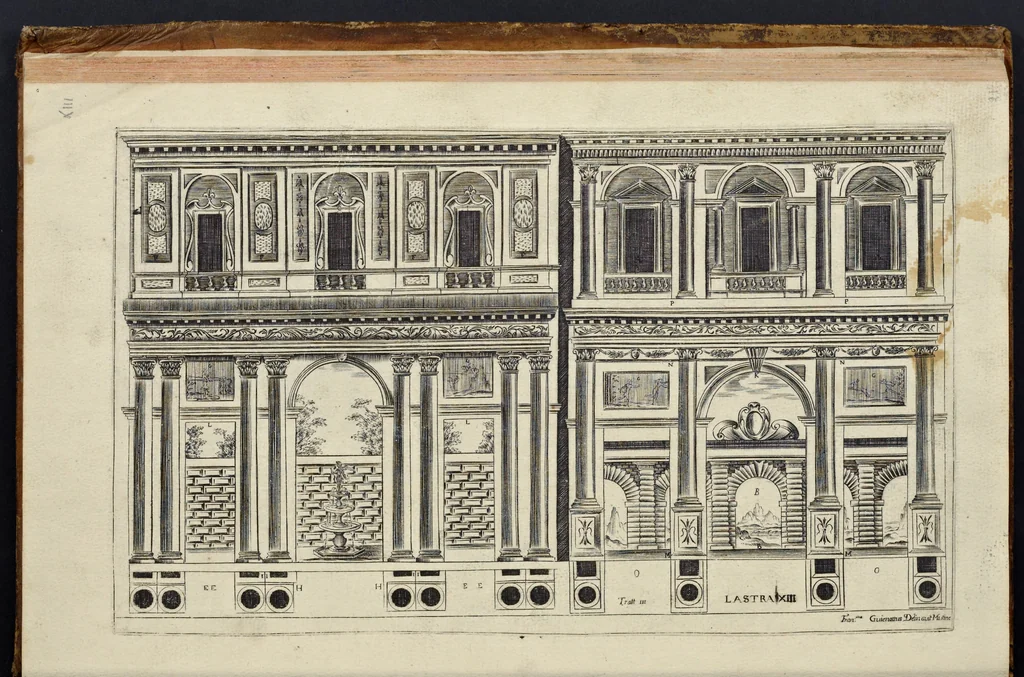 An illustration from Architettura civile : opera postuma, 1737, leaf 356