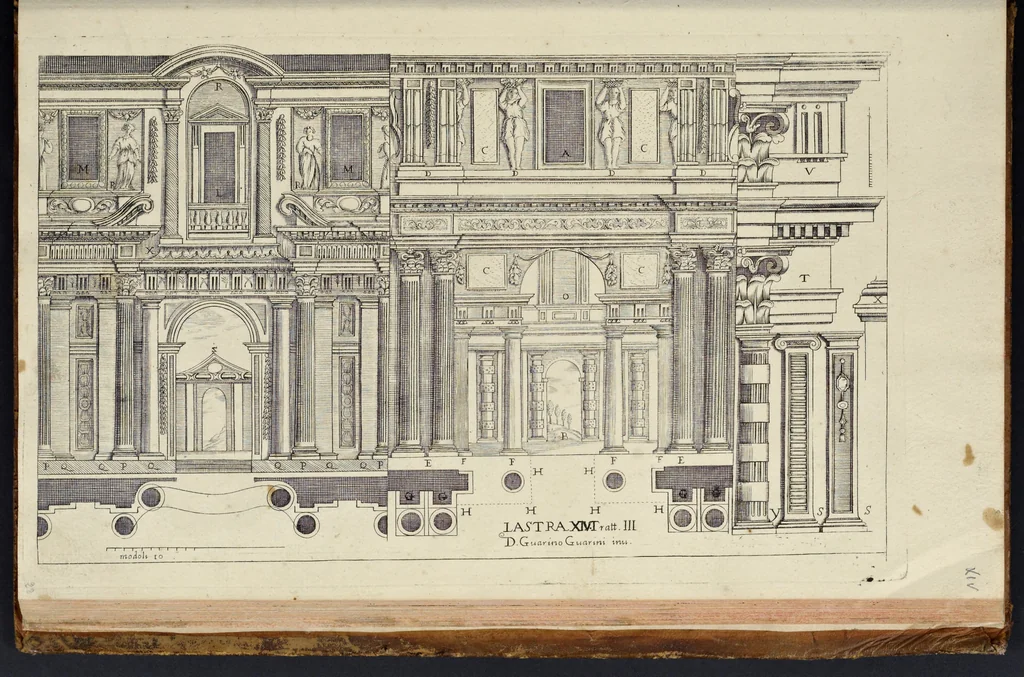An illustration from Architettura civile : opera postuma, 1737, leaf 358