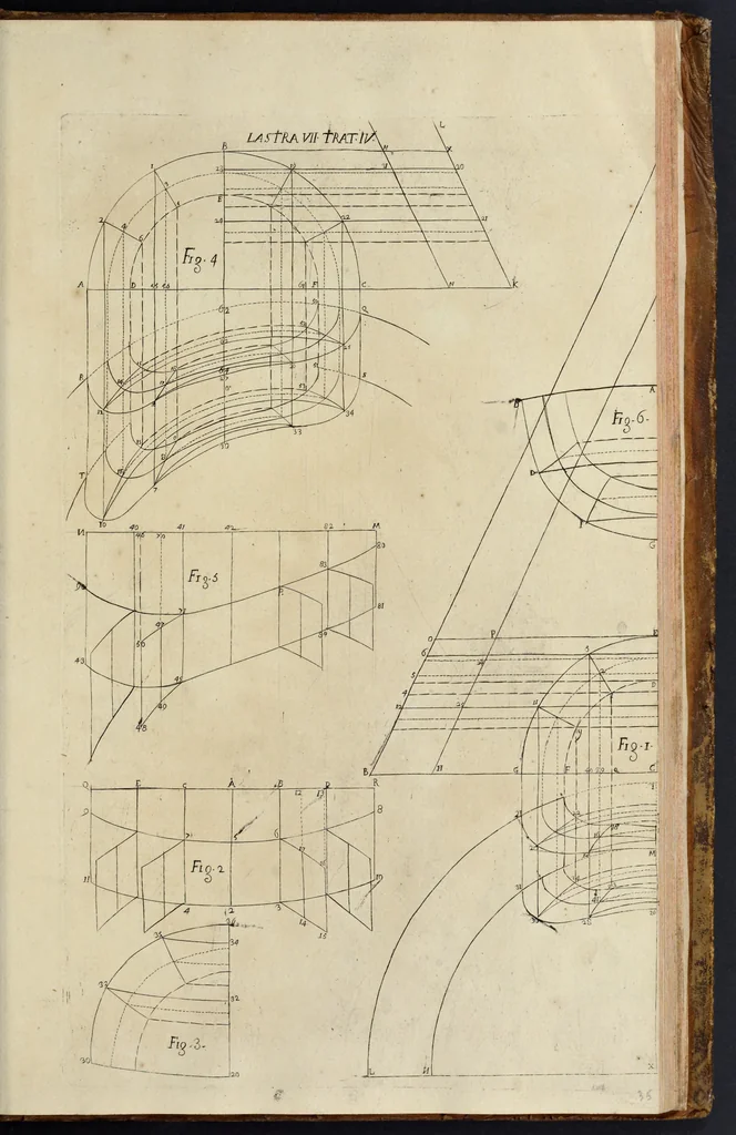 An illustration from Architettura civile : opera postuma, 1737, leaf 384