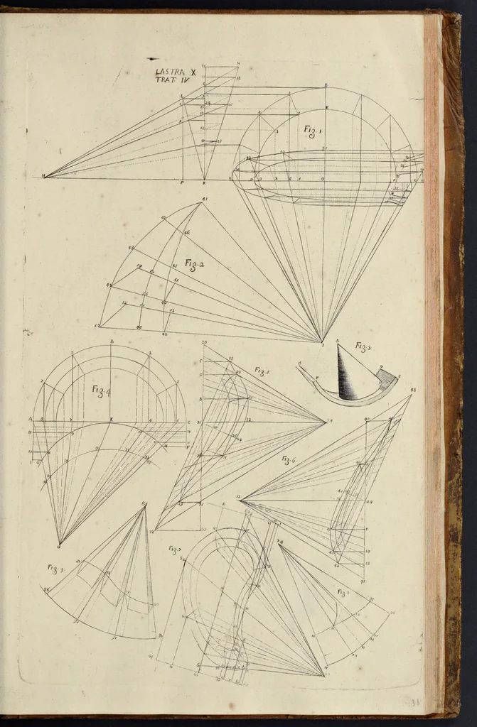 An illustration from Architettura civile : opera postuma, 1737, leaf 390