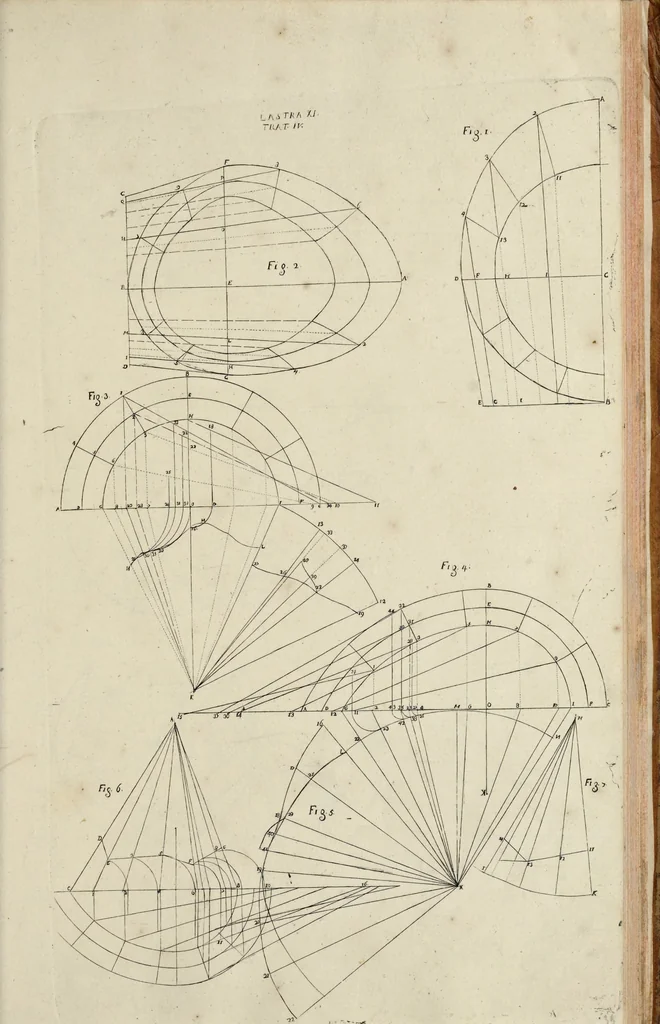 An illustration from Architettura civile : opera postuma, 1737, leaf 392