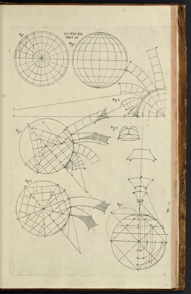 An illustration from Architettura civile : opera postuma, 1737, leaf 394