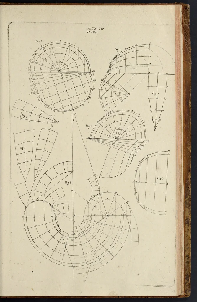 An illustration from Architettura civile : opera postuma, 1737, leaf 398