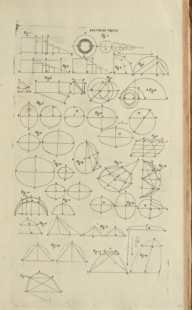 An illustration from Architettura civile : opera postuma, 1737, leaf 404