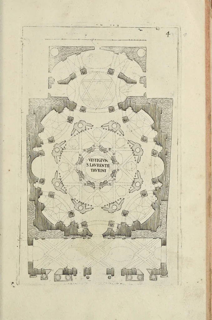 An illustration from Architettura civile : opera postuma, 1737, leaf 412