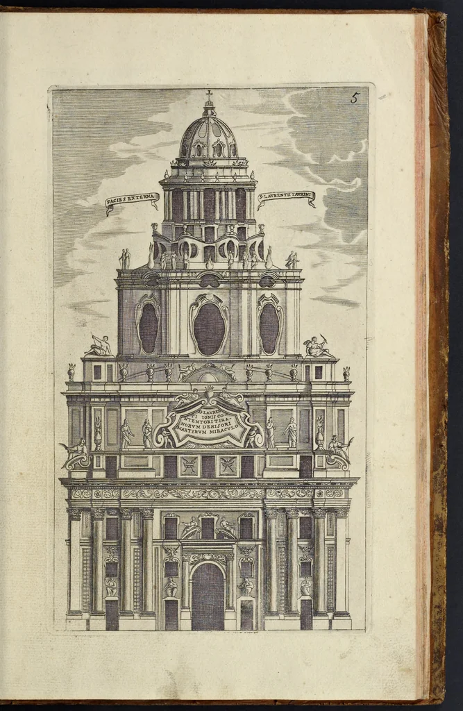 An illustration from Architettura civile : opera postuma, 1737, leaf 414