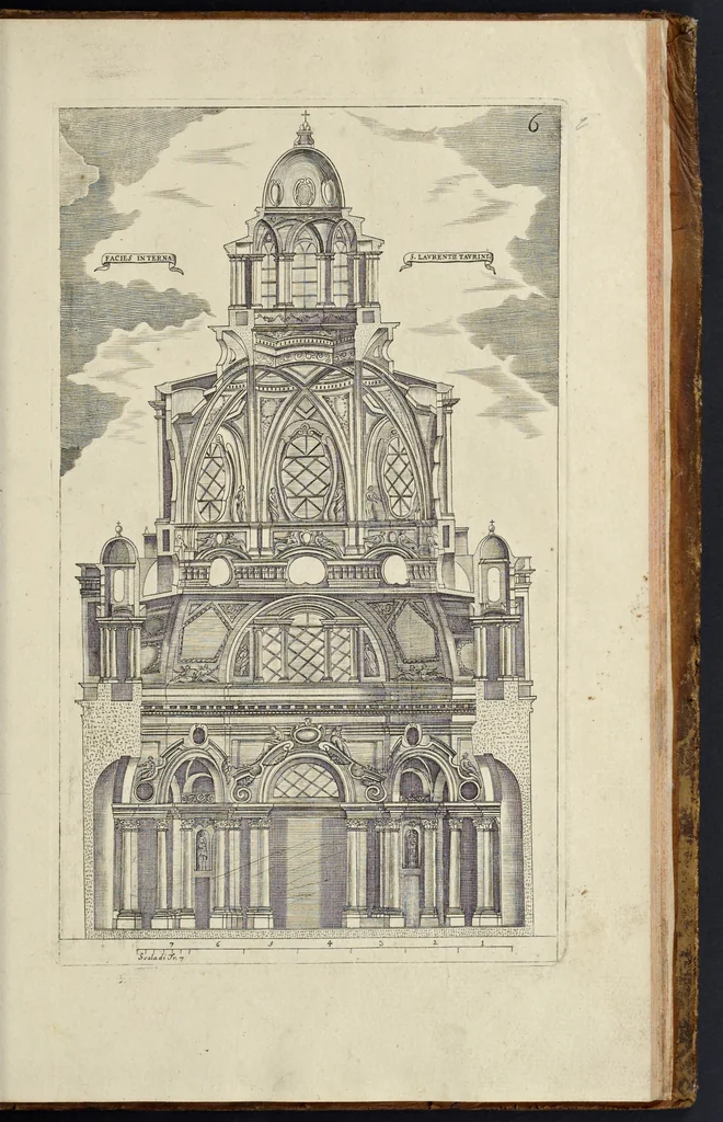 An illustration from Architettura civile : opera postuma, 1737, leaf 416