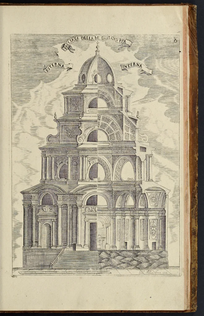 An illustration from Architettura civile : opera postuma, 1737, leaf 420