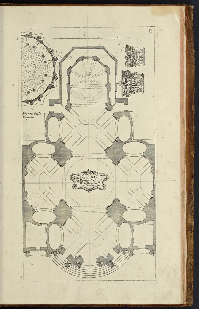 An illustration from Architettura civile : opera postuma, 1737, leaf 422