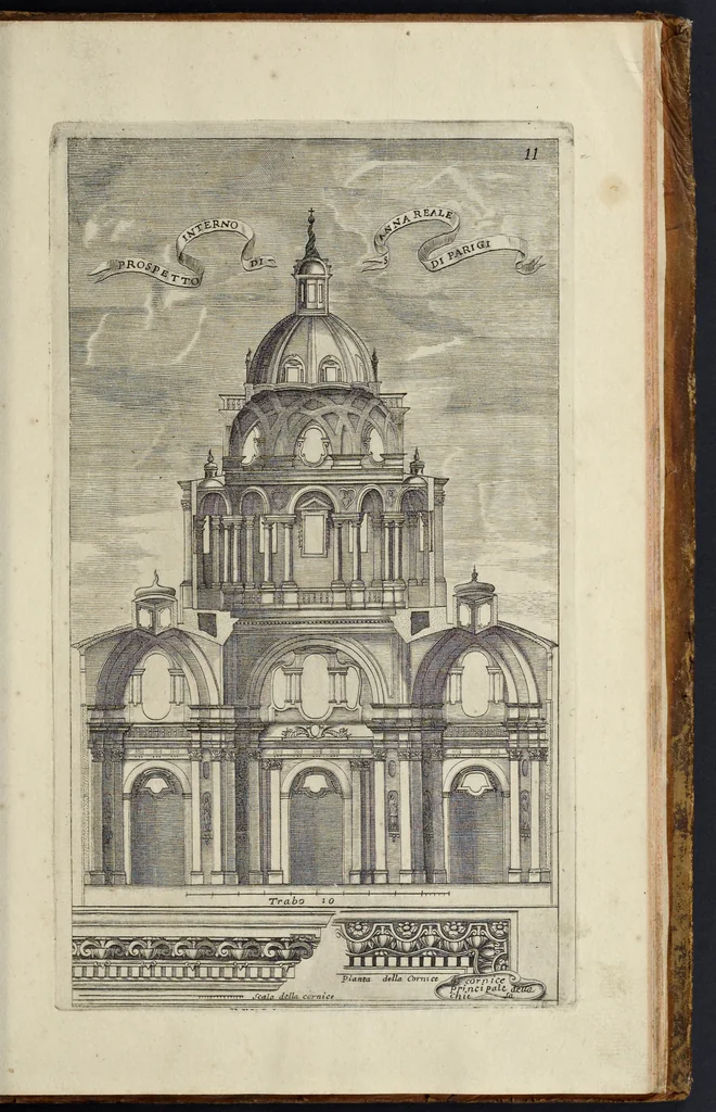 An illustration from Architettura civile : opera postuma, 1737, leaf 426