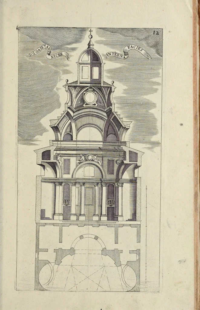 An illustration from Architettura civile : opera postuma, 1737, leaf 428