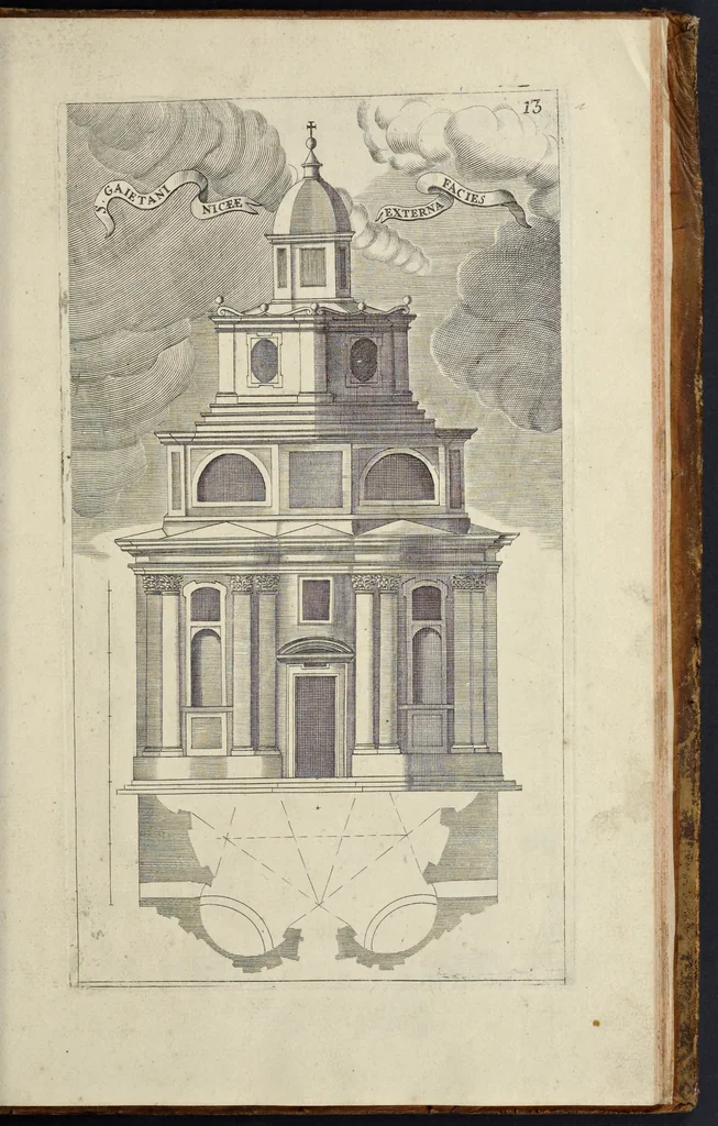 An illustration from Architettura civile : opera postuma, 1737, leaf 430
