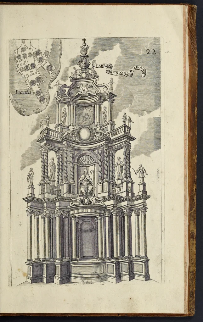 An illustration from Architettura civile : opera postuma, 1737, leaf 448