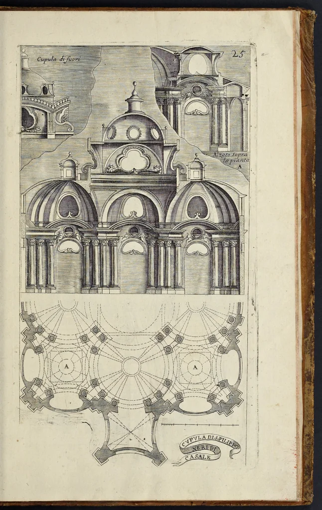 An illustration from Architettura civile : opera postuma, 1737, leaf 454