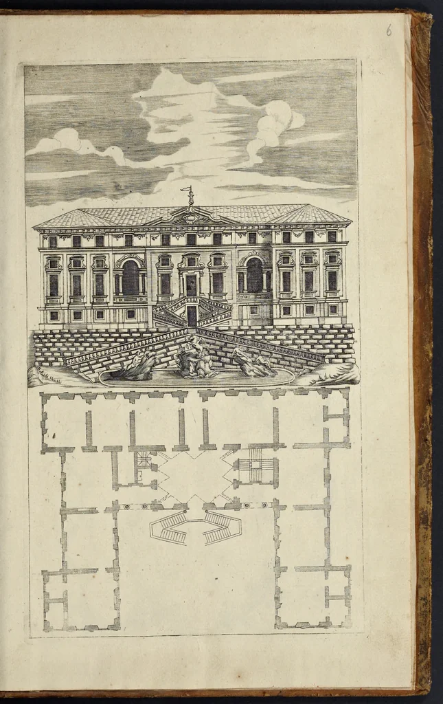 An illustration from Architettura civile : opera postuma, 1737, leaf 470