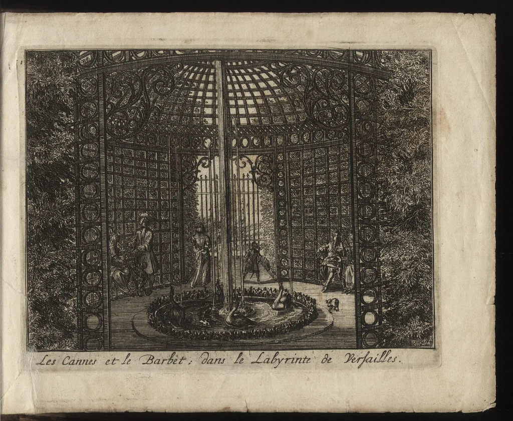 An illustration from Labyrinte de Versailles : suivant la copie à Paris, de l'Imprimerie royale, MDCXCIII, 1693, leaf 88