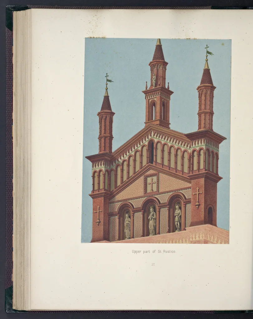 An illustration from The terra-cotta architecture of North Italy (XIIth-XVth centuries) : pourtrayed [sic] as examples for imitation in other countries, 1867, leaf 111