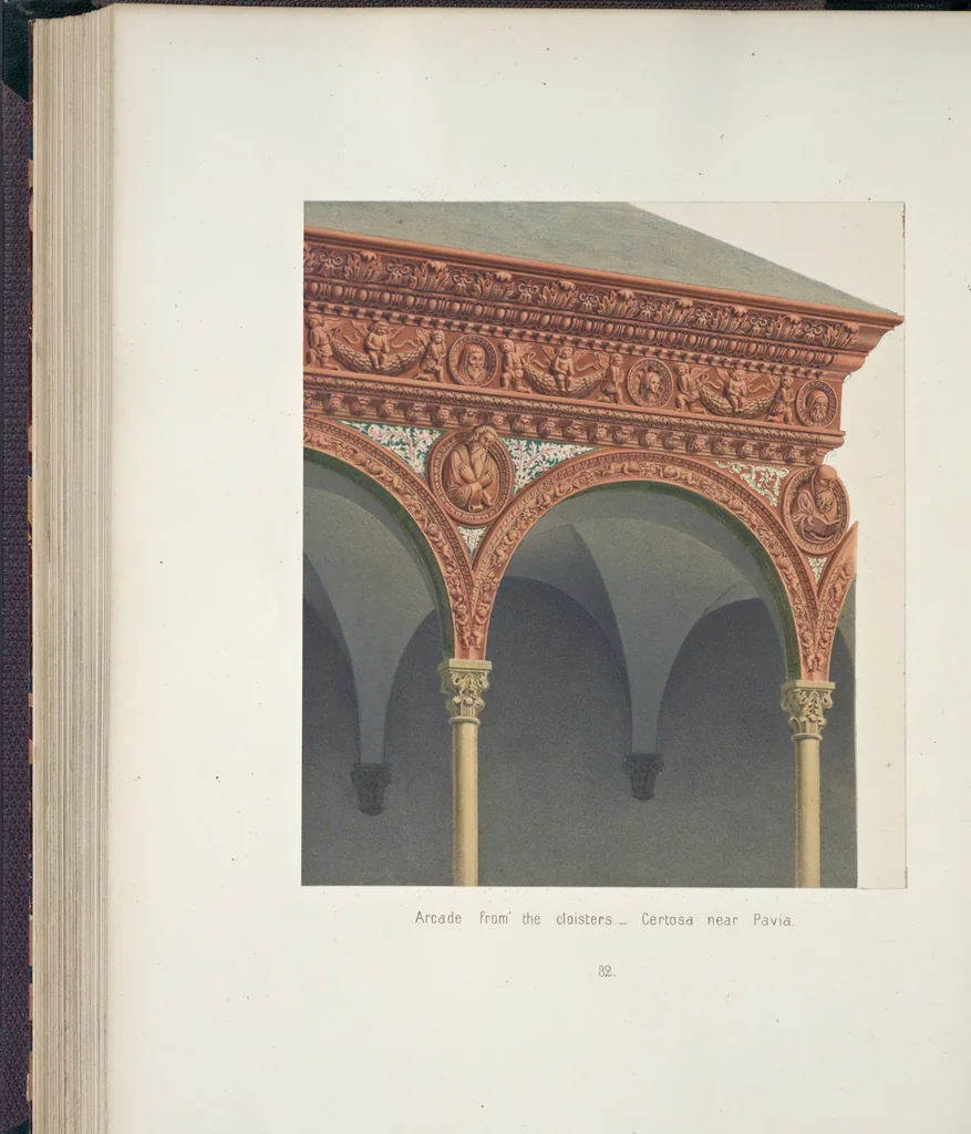 An illustration from The terra-cotta architecture of North Italy (XIIth-XVth centuries) : pourtrayed [sic] as examples for imitation in other countries, 1867, leaf 123