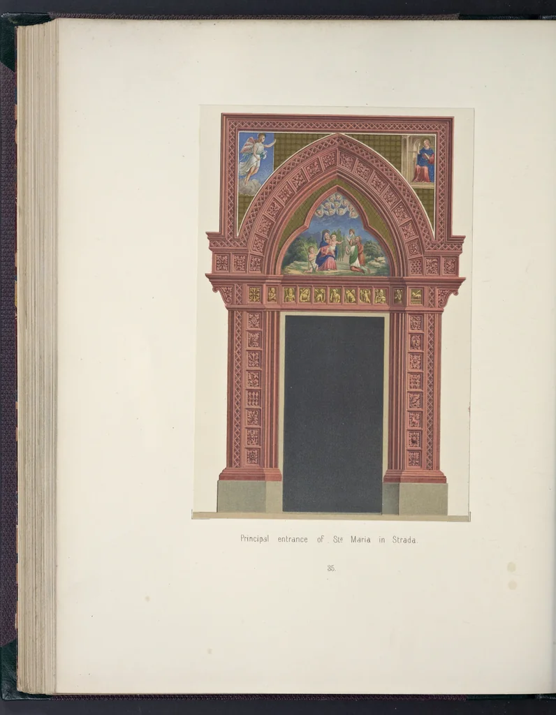 An illustration from The terra-cotta architecture of North Italy (XIIth-XVth centuries) : pourtrayed [sic] as examples for imitation in other countries, 1867, leaf 135