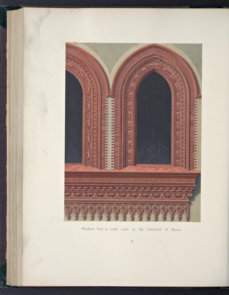 An illustration from The terra-cotta architecture of North Italy (XIIth-XVth centuries) : pourtrayed [sic] as examples for imitation in other countries, 1867, leaf 139