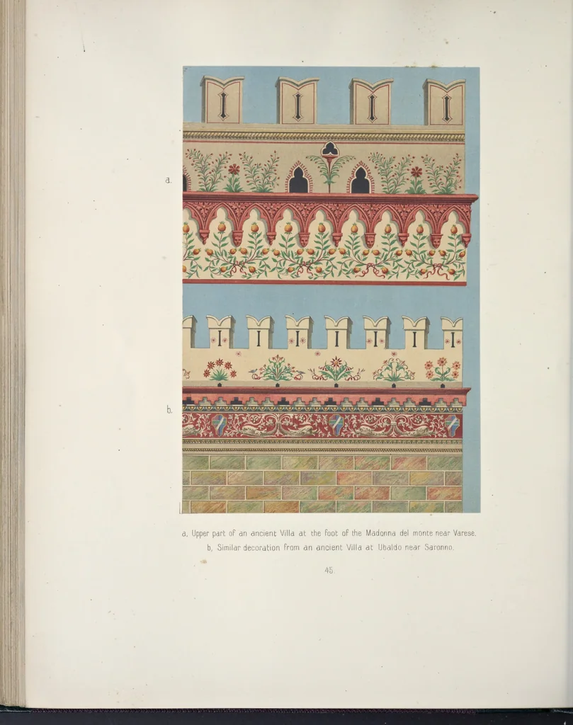 An illustration from The terra-cotta architecture of North Italy (XIIth-XVth centuries) : pourtrayed [sic] as examples for imitation in other countries, 1867, leaf 173