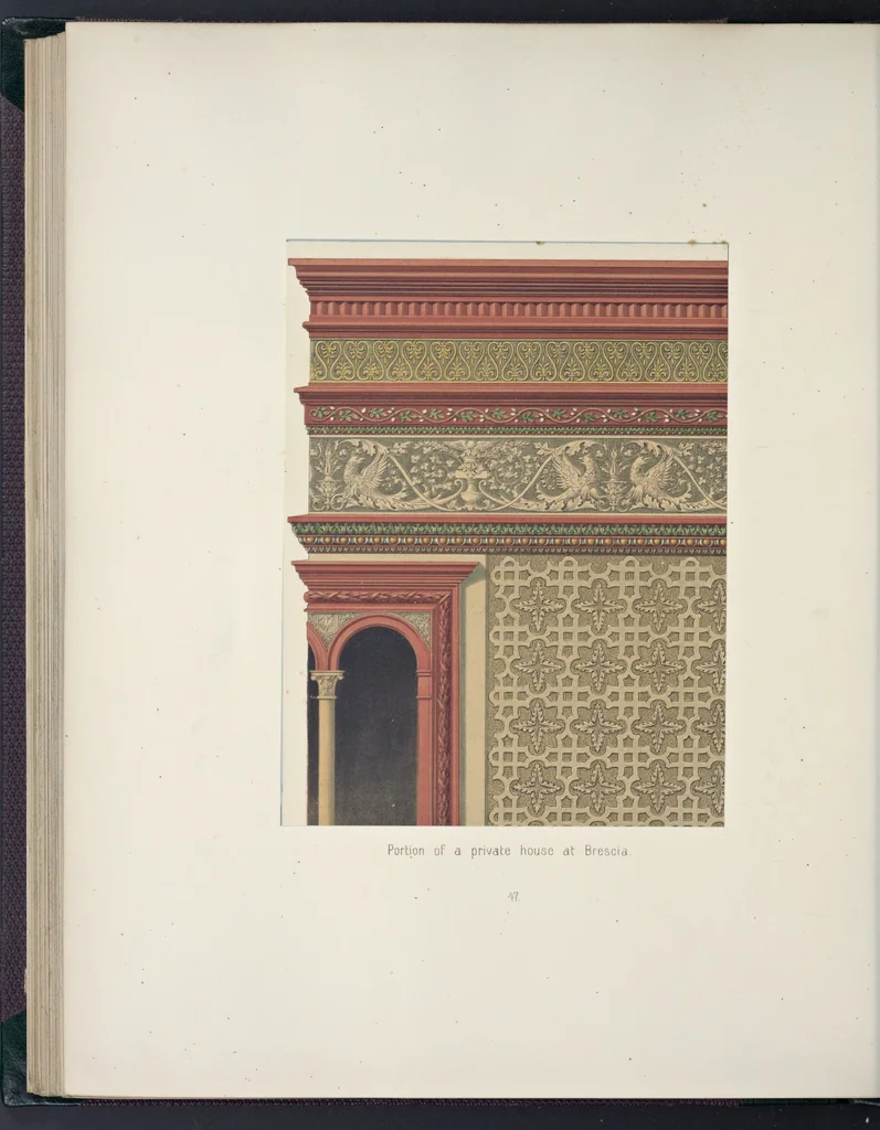 An illustration from The terra-cotta architecture of North Italy (XIIth-XVth centuries) : pourtrayed [sic] as examples for imitation in other countries, 1867, leaf 181
