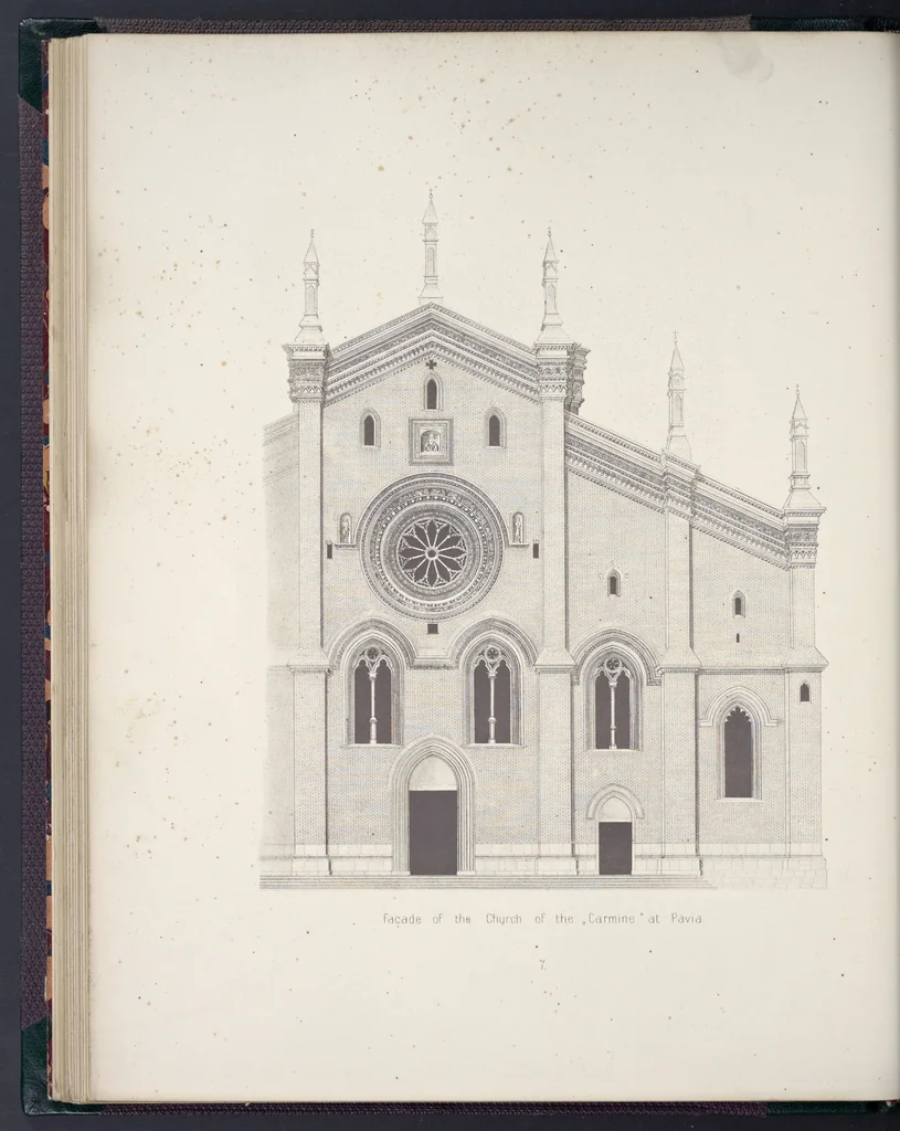 An illustration from The terra-cotta architecture of North Italy (XIIth-XVth centuries) : pourtrayed [sic] as examples for imitation in other countries, 1867, leaf 55