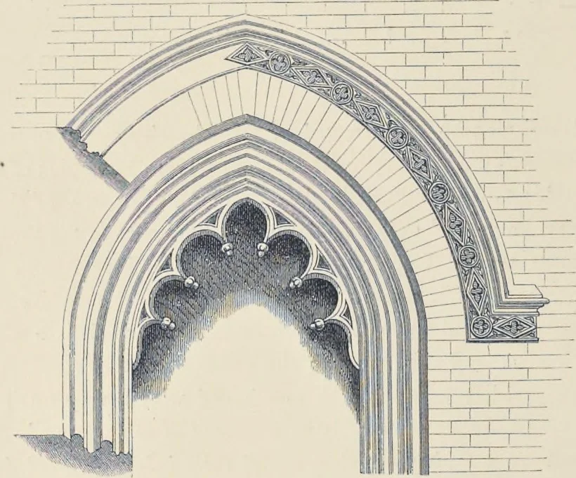 An illustration from The terra-cotta architecture of North Italy (XIIth-XVth centuries) : pourtrayed [sic] as examples for imitation in other countries, 1867, leaf 65