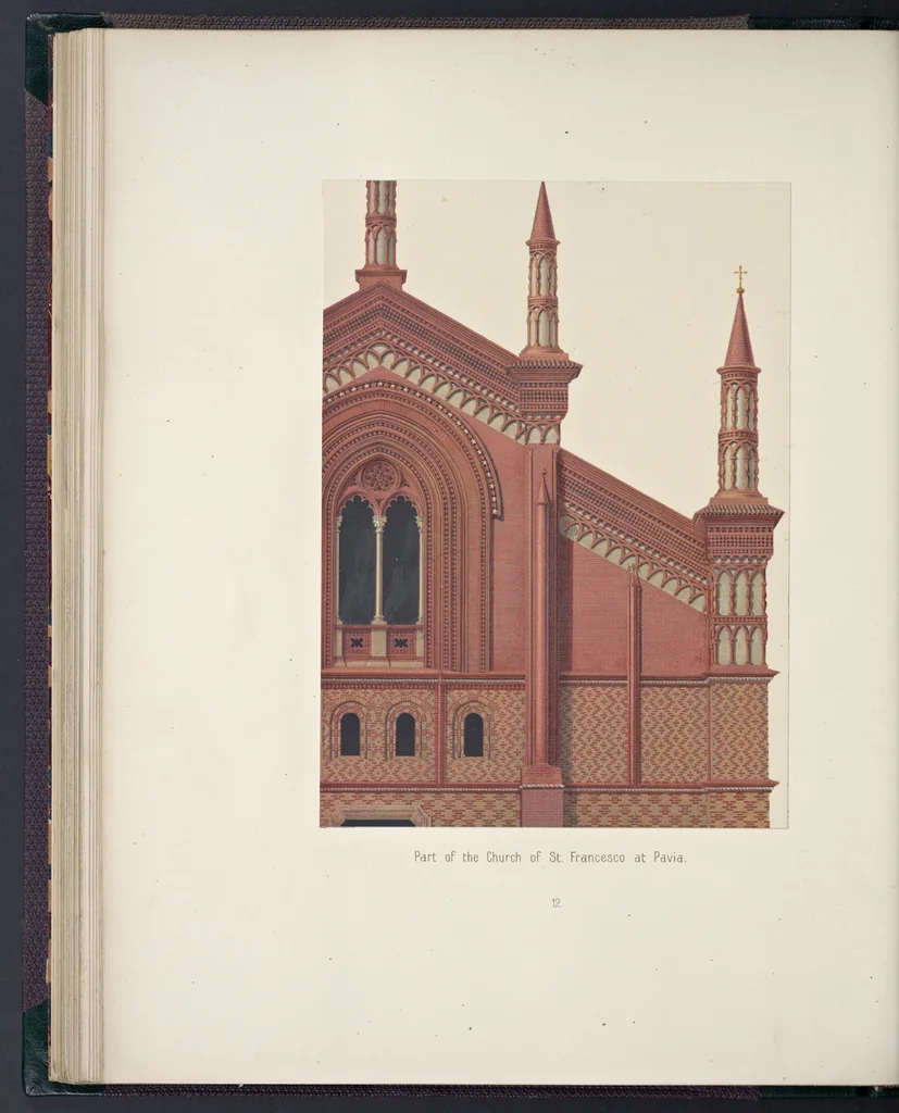 An illustration from The terra-cotta architecture of North Italy (XIIth-XVth centuries) : pourtrayed [sic] as examples for imitation in other countries, 1867, leaf 69