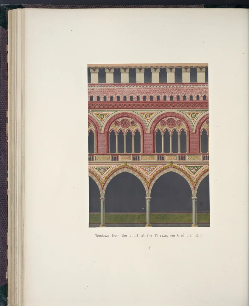 An illustration from The terra-cotta architecture of North Italy (XIIth-XVth centuries) : pourtrayed [sic] as examples for imitation in other countries, 1867, leaf 75