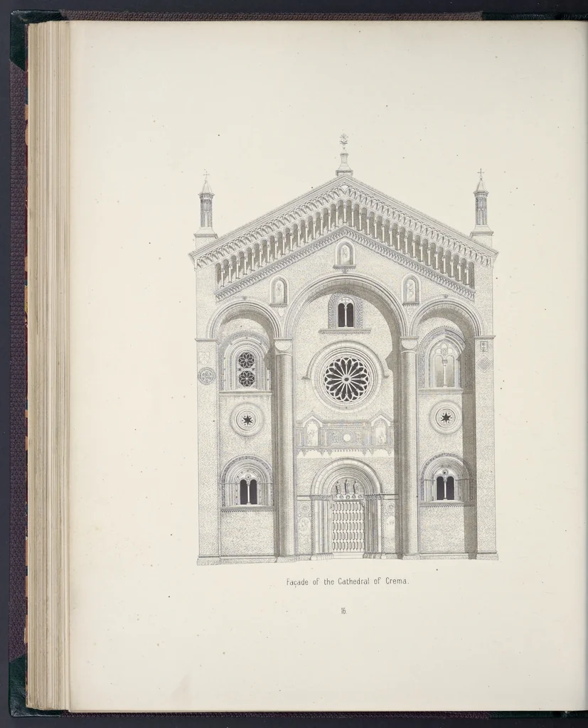 An illustration from The terra-cotta architecture of North Italy (XIIth-XVth centuries) : pourtrayed [sic] as examples for imitation in other countries, 1867, leaf 83