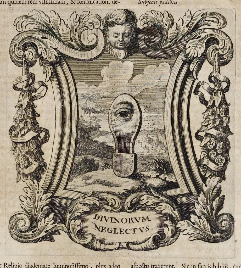 An illustration from Homo et ejus partes figuratus & symbolicus, anatomicus, rationalis, moralis, mysticus, politicus, & legalis : collectus et explicatus cum figuris, symbolis, anatomiis ... reflexionibus et declarationibus tam ex sacris quàm profanis auctoribus desumptis, 1695, leaf 114